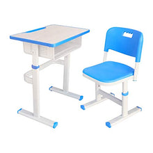 Load image into Gallery viewer, Boliaman Kids Desk and Chair Set, Adjustable Height Children Study Table and Chair, with Writing Desk Combined, Kids Home School
