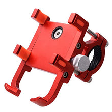 Load image into Gallery viewer, SANON Bicycle Motorcycle Phone Mount Aluminum Alloy Bicycle Motorcycle Handlebar Phone Mount for iPhone Samsung Galaxy GPS Phone Holder Bracket Red