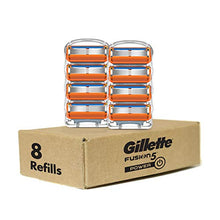 Load image into Gallery viewer, Gillette Fusion5 Power Mens Razor Blade Refills, 8 Count, Lubrastrip for a More Comfortable Shave