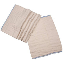 Load image into Gallery viewer, OsoCozy - Prefolds Unbleached Cloth Diapers, Size 1(7-15lbs), 6 Pack - Soft, Absorbent and Durable 100% Indian Cotton Natural Infant Diapers - Highest Quality & Best-Selling Cloth Diapers Sold Online