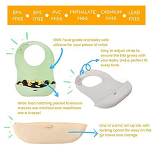 Load image into Gallery viewer, Baby Led Weaning Feeding Supplies for Toddlers - UpwardBaby Baby Feeding Set - Suction Silicone Baby Bowl - Self Eating Utensils Set with Spoons, Bibs, Placemat - Dishwasher-Safe Infant Food Plate Kit