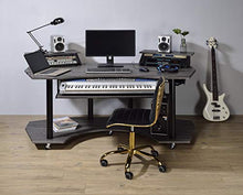 Load image into Gallery viewer, Acme Furniture Eleazar Music Recording Studio Desk, Black Oak