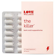 Load image into Gallery viewer, Love Wellness The Killer, 14 Boric Acid Suppositories - Maintains and Balances Healthy Vaginal pH & Manages Odor - Discomfort & Loss of Intimacy - Feminine Health Developed by Doctors for Women