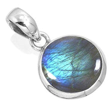 Load image into Gallery viewer, 925 Sterling Silver Women Jewelry Natural Labradorite Pendant