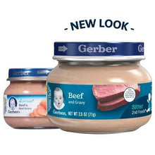 Load image into Gallery viewer, Gerber Purees 2nd Foods Beef & Gravy, 2.5 Ounce Jars (Pack of 20)
