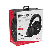 Load image into Gallery viewer, HyperX Cloud Flight S - Wireless Gaming Headset, 7.1 Surround Sound, 30 Hour Battery Life, Qi Wireless Charging, Detachable Microphone with LED Mute Indicator, Compatible with PC & PS4