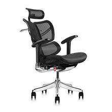 Load image into Gallery viewer, Ergonomic Office Chair with Headrest Adj and Tilt Limiter | Backrest Height Adj | Seat Depth Adj | 3-Dimensional Dynamic Backrest and Lumbar Support | Aluminum Frame/Base with Standard Carpet Casters