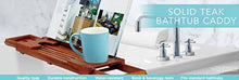 Load image into Gallery viewer, Conair Home Solid Teak Bathtub Tray