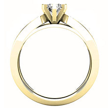 Load image into Gallery viewer, Dazzlingrock Collection 0.95 Carat (ctw) 14K Round Cut Diamond Bridal Engagement Ring Set 1 CT, Yellow Gold, Size 7