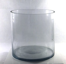 Load image into Gallery viewer, 8-Inch Round Large Glass Vase - 8" Clear Cylinder Oversize Centerpiece - 8x8 Candleholder