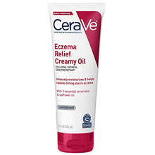 Load image into Gallery viewer, Cerave Eczema Relief Creamy Body Oil | Anti Itch Cream for Eczema & Moisturizer for Dry Skin with Colloidal Oatmeal, Ceramides and Safflower Oil | 8 Ounce