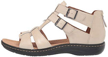 Load image into Gallery viewer, Clarks Women's Laurieann Remi Flat Sandal, Ivory Nubuck, 11