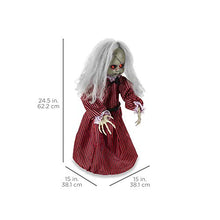 Load image into Gallery viewer, Best Choice Products Haunted Holly Animated Roaming Doll Halloween Decoration Prop Display w/Poseable Arms, Light-Up Eyes, Sounds, Phrases, Activated by Motion, Sound, or Vibration
