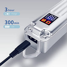 Load image into Gallery viewer, Hair Clippers for Men Full Metal Cordless Close Cutting T-Blade Trimmer Kit with LED Display Professional Hair Cutting Kit Beard Trimmer Barbers Men Women Kids Clipper Set Rechargeable Grooming Kit