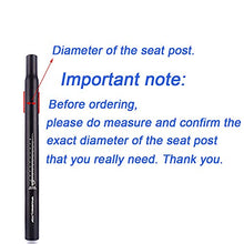 Load image into Gallery viewer, UPANBIKE Aluminum Alloy Bike Seat Post Length 350mm Black for Mountain Bike Fixed Gear Bike Seatpost(Φ31.6mm)