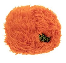 Load image into Gallery viewer, goDog Halloween Furballz Squeaker Plush Pet Toy for Dogs & Puppies, Soft & Durable, Tough & Chew Resistant, Reinforced Seams - Pumpkin Orange, Small