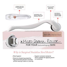 Load image into Gallery viewer, Kitsch Derma Roller Set - .25 mm Micro Derma Roller for Face & Body, Face Dermaplaning Tool, Microneedling Derma Roller Cosmetic Microdermabrasion, 540 Microneedle Dermaroller w/E-Book + Case (White)