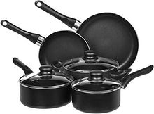 Load image into Gallery viewer, Amazon Basics Non-Stick Cookware Set, Pots and Pans - 8-Piece Set