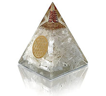 Load image into Gallery viewer, Orgone Pyramid | Selenite Orgonite Pyramid for Peace, Calm & Positive Energy | Healing Crystal Gemstone Pyramid | Orgone Pyramid Crystal - Handmade In India