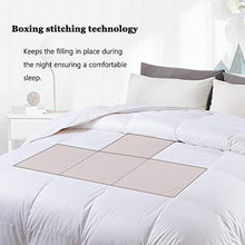 Load image into Gallery viewer, Cosybay 100% Cotton Quilted Down Comforter White Goose Duck Down and Feather Filling – All Season Duvet Insert or Stand-Alone – King Size (106×90 Inch)