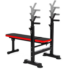 Load image into Gallery viewer, Best Choice Products Adjustable Folding Fitness Barbell Rack and Weight Bench for Home Gym, Strength Training