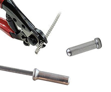 Load image into Gallery viewer, Muzata Stainless Steel Cable Cutter Wire Rope Shearing Forceps for Bicycle Cable and Housing+ 4Pcs Bike Brake Cable Cap End Tips as Gift M015