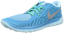 Load image into Gallery viewer, Nike Free 5.0 Girls' Running Shoe (4.5, Blue Lagoon)