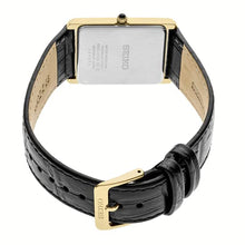 Load image into Gallery viewer, Seiko Men's Stainless Steel Japanese Quartz Dress Watch with Leather Strap, Black, 10 (Model: SWR052)
