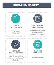 Load image into Gallery viewer, Alexander Del Rossa Womens 100% Cotton Lawn Nightgown, Long Tank Top Chemise, Medium Purple and Green Plaid (A0582L26MD)