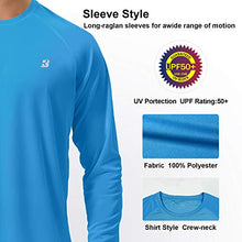 Load image into Gallery viewer, Roadbox Mens Long Sleeve UV Sun Protection Swimming Rash Guard Shirts SPF