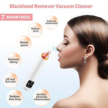 Load image into Gallery viewer, Blackhead Remover Vacuum Facial Acne Pore Suction Blackhead Vacume Cleaner Extractor Tool Face Comedone Removal with 6 Probes LCD Screen for Women & Men by Sunrich