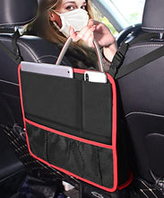 Load image into Gallery viewer, Tsumbay Car Net Pocket Handbag Holder, Purse Holder for Car, Large Capacity Car Purse Holder Between Seats, Strong Bearing Capacity Car Handbag Holder for Driver Storage, Dog Car Barrier - Black
