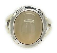 Load image into Gallery viewer, Natural Grey Orthoclase Moonstone 925 Sterling Silver Ring Size 9.5