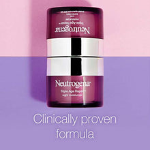 Load image into Gallery viewer, Neutrogena Triple Age Repair Anti-Aging Night Cream with Vitamin C; Fights Wrinkles & Even Tone, Dark Spot Remover & Firming Anti-Wrinkle Face & Neck Cream; Glycerin & Shea Butter, 1.7 oz