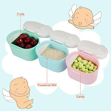 Load image into Gallery viewer, Accmor Portable Formula Dispenser with Scoop, BPA Free Milk Powder Container, Baby Food Storage, Candy Fruit Box, Snack Containers, for Infant Toddler Children Travel
