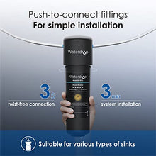 Load image into Gallery viewer, Waterdrop 10UB Under Sink Drinking Water Filtration System, NSF/ANSI 42 Certified, with Dedicated Brushed Nickel Faucet, 8000 Gallons to Reduce Chlorine, Heavy Metals, USA Tech