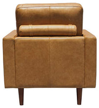 Load image into Gallery viewer, Amazon Brand – Rivet Cove Modern Tufted Accent Chair with Tapered Legs, Mid-Century, 32.7"W, Caramel