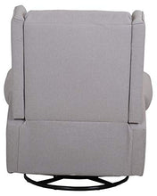 Load image into Gallery viewer, Amazon Brand – Ravenna Home Manning Swivel Base Recliner, 34.6"W, Grey