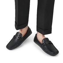 Load image into Gallery viewer, Bruno Marc Mens Faux Leather Driving Penny Loafers Boat Shoes, Black - 6.5 (Hugh-01)