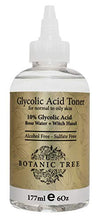 Load image into Gallery viewer, Botanic Tree 10% Glycolic Acid Toner for Face - Alcohol-Free AHA Exfoliating Toner with Rose Water, Witch Hazel, Aloe Vera - Anti-Aging Facial Peel Toner to Reduce Acne Scars, Wrinkles, Pores