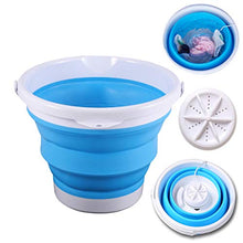 Load image into Gallery viewer, Portable Mini Foldable Washing Machine with Turbo Compact Ultrasonic Washer, Folding laundry Lazy Magic Tub USB Powered Lightweight Washer for Home Travel Dormitory Apartment