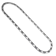 Load image into Gallery viewer, Accents Kingdom Men's Titanium Magnetic Power Flat Link Golf Necklace 24"