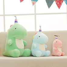 Load image into Gallery viewer, YUESUO Plush Dinosaur Stuffed Animals Soft Toy Dino Plushies Cotton Birthday Gifts for Kids Green 9.4 Inch
