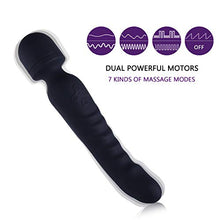 Load image into Gallery viewer, Portable Handheld Wand Massager,7 Flexible Modes,Rechargeable Electric Massager,Good Life Assistant