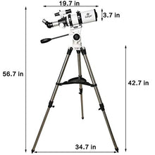 Load image into Gallery viewer, Gskyer Telescope, 80mm AZ Space Astronomical Refractor Telescope, German Technology Scope