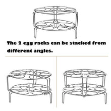 Load image into Gallery viewer, Aozita Stackable Egg Steamer Rack Trivet for Instant Pot Accessories