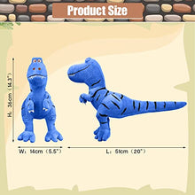Load image into Gallery viewer, HCdoujoy Big Blue Plush Dinosaur Toy, Plush Dinosaur Animal Stuffed Toy, Tyrannosaurus Rex Dinosaur Toy for Baby Girl Boy Kids Birthday Gifts, Halloween, Christmas Children's Day Gifts 14.3×5.5×20"