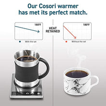Load image into Gallery viewer, COSORI Coffee Mug Warmer & Mug Set, Beverage Cup Warmer for Desk Home Office Use, Coffee gifts, Electric 24 Watt, Touch Tech & LCD Digital Display, 304 Stainless Steel, 17 oz, Mug lid