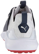 Load image into Gallery viewer, Puma Golf Men's Ignite Nxt Lace Golf Shoe, Puma White-Puma Silver-Peacoat, 10.5 M US