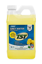 Load image into Gallery viewer, Camco TST Lemon Scent RV Grey Water Odor Control, Stops Sink Trap Odors, For Use In Drains, Sink Traps and Waste Vents, Treats up to 16 - 40 Gallon Holding Tanks (64 Ounce Bottle) - 40256